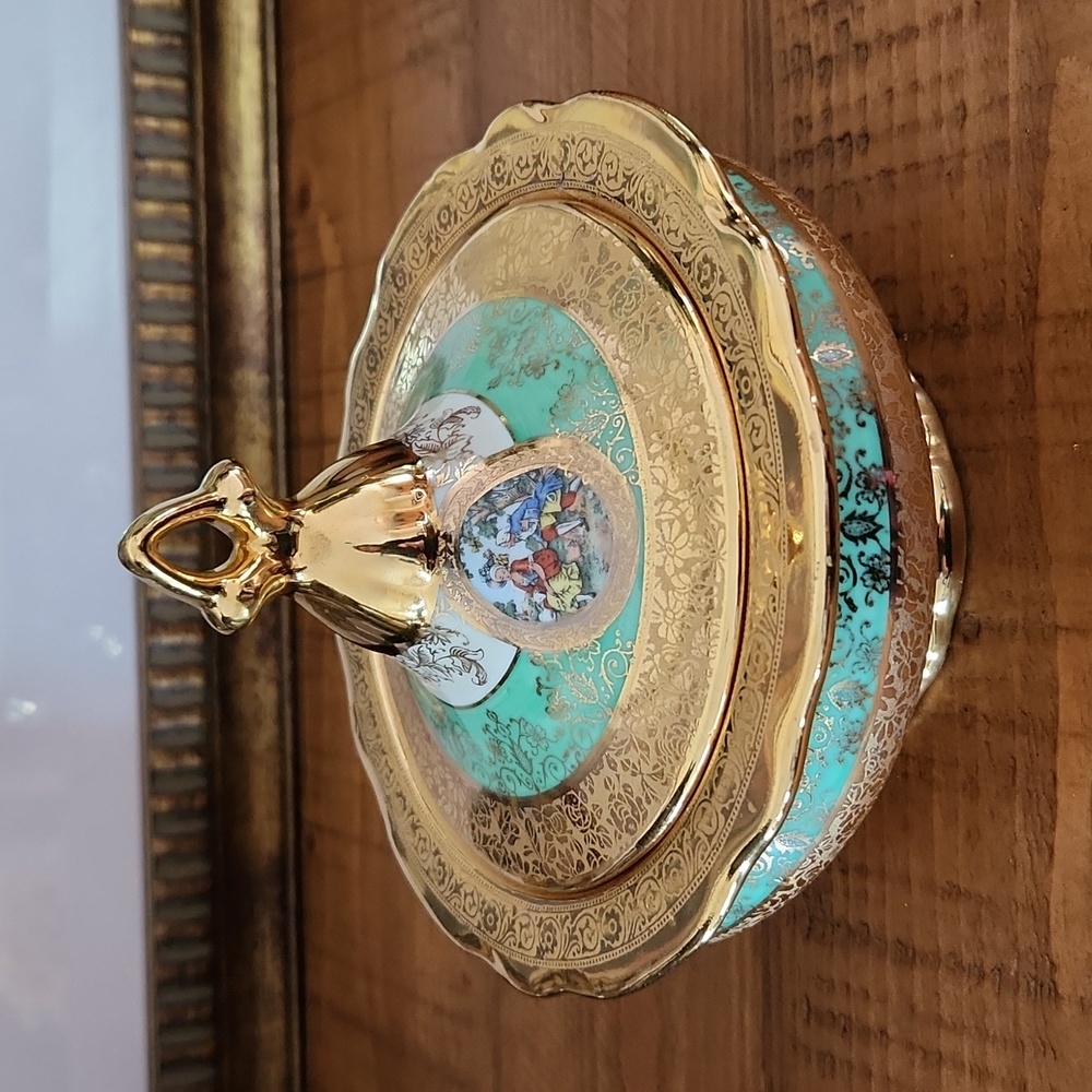 RARE find- VINTAGE LeMieux China covered bowl
